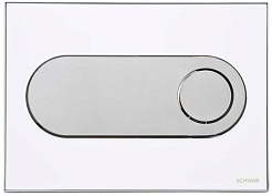 Schwab Кнопка смыва Circle белое стекло – фотография-1